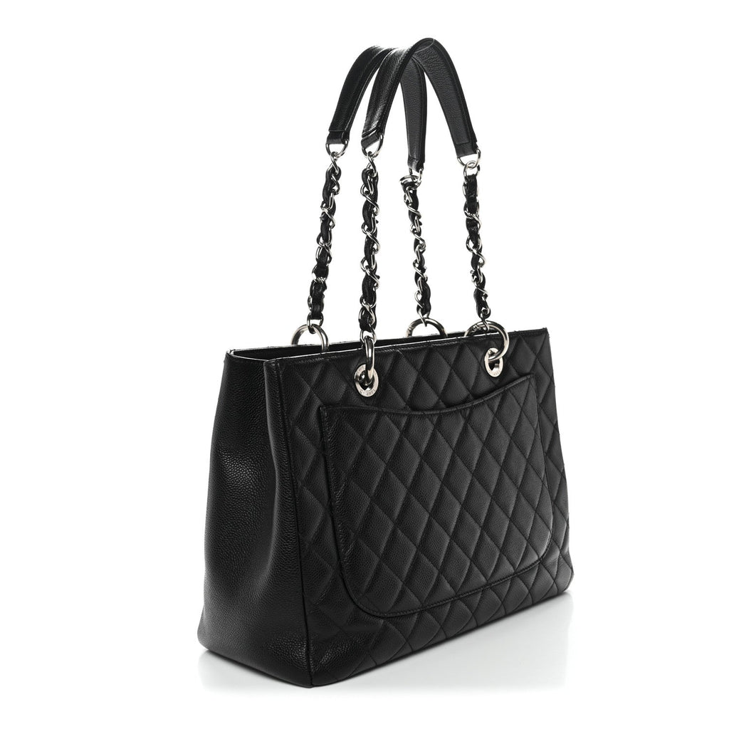 Chanel Caviar Quilted Grand Shopping Tote GST Black