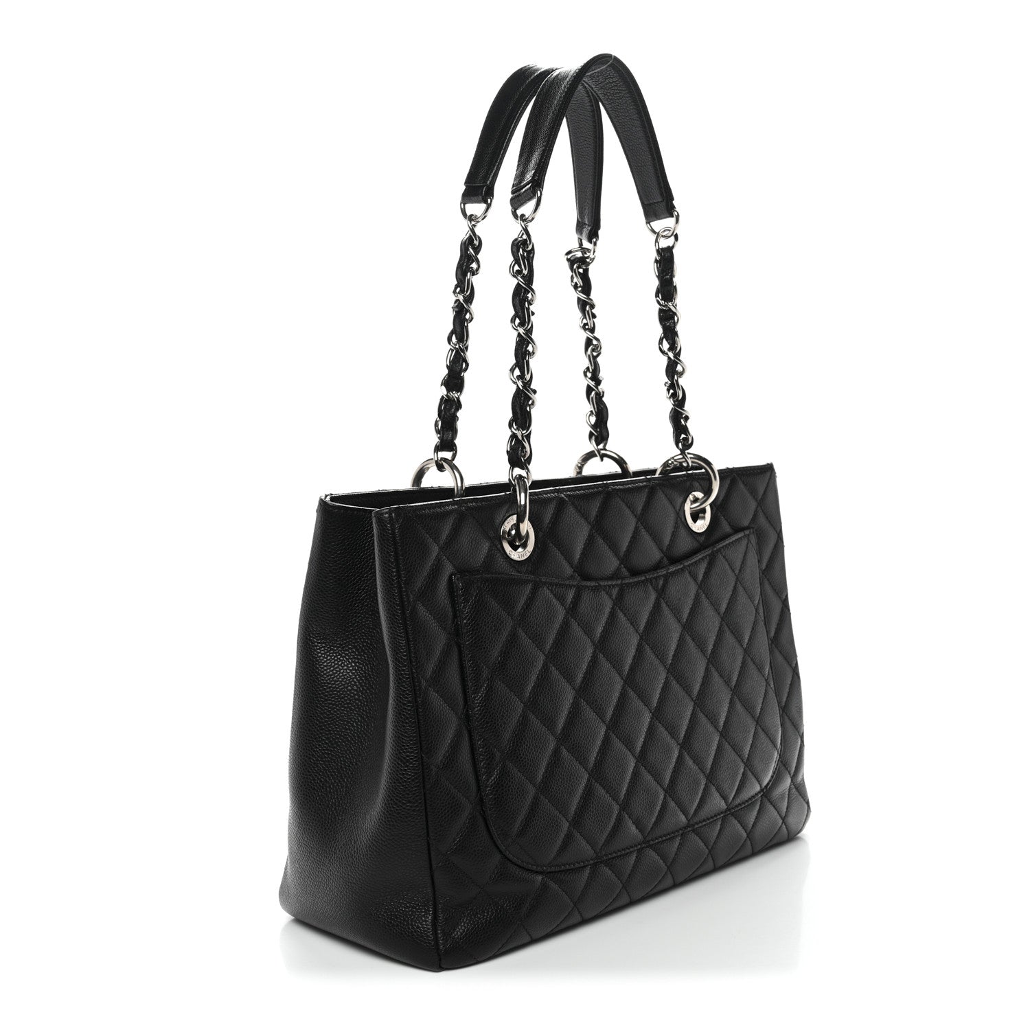 Chanel Caviar Quilted Grand Shopping Tote GST Black