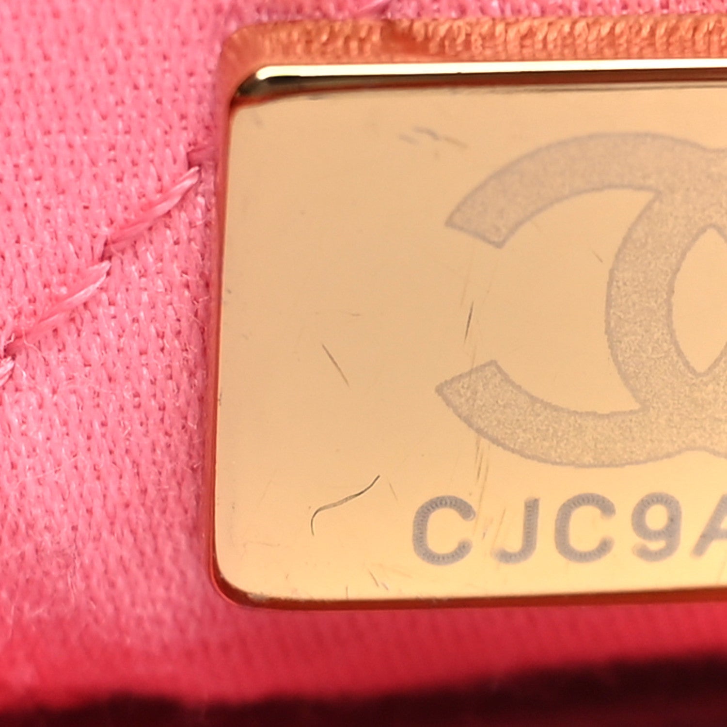Chanel Shiny Calfskin Quilted Chanel 22 Drawstring Bag Coral Pink