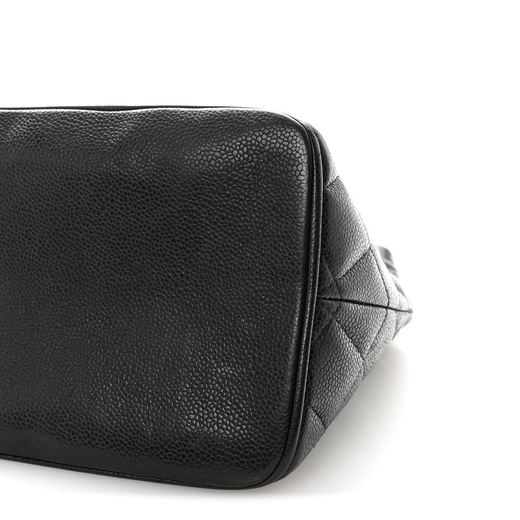 Chanel Caviar Quilted Medallion Tote Black