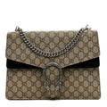 Gucci GG Supreme Monogram Medium Dionysus Shoulder Bag Black