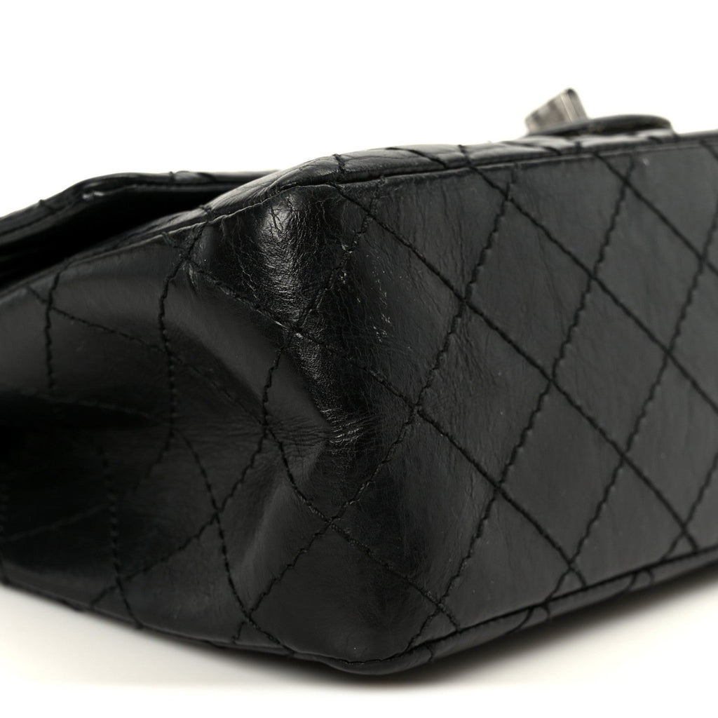 Chanel Aged Calfskin Quilted 2.55 Reissue 225 Flap Black