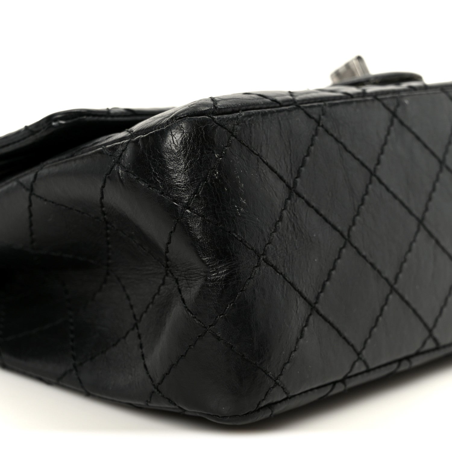Chanel Aged Calfskin Quilted 2.55 Reissue 225 Flap Black
