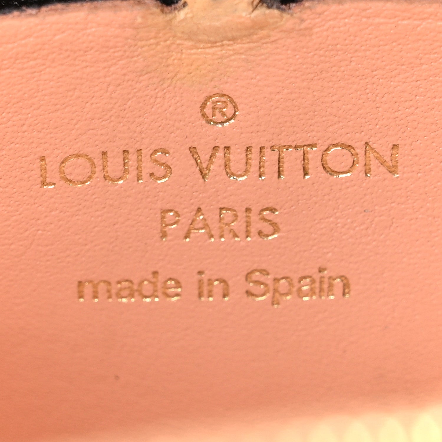 Louis Vuitton Damier Ebene Vavin Chain Wallet Creme
