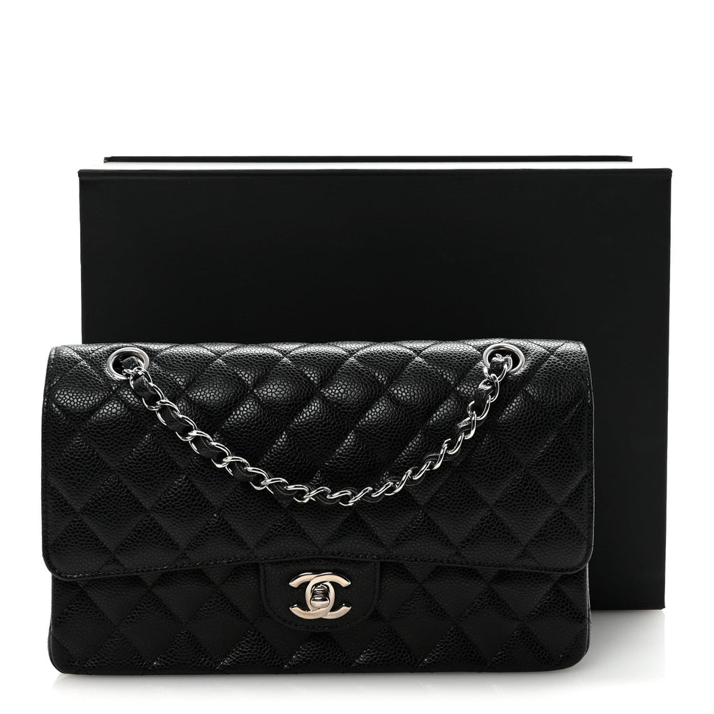 Chanel Caviar Quilted Medium Double Flap Black