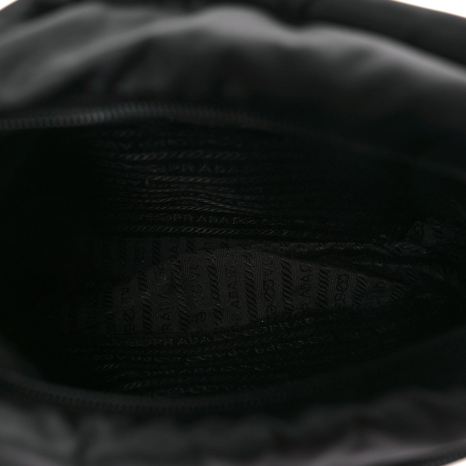 Prada Nylon Vela Messenger Black