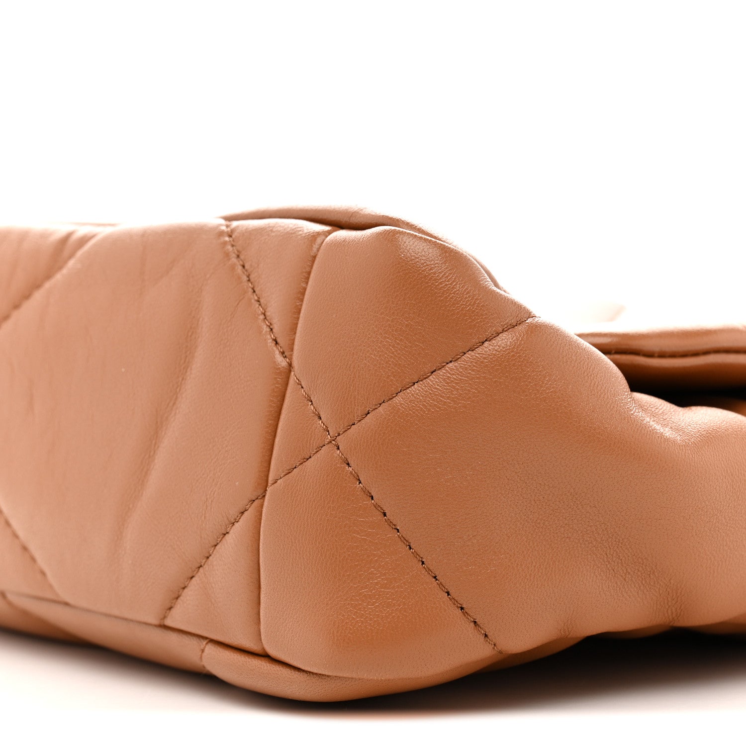 Chanel Lambskin Quilted Medium Chanel 19 Flap Brown