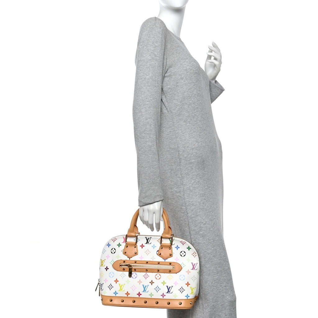 Louis Vuitton Monogram Multicolor Alma White
