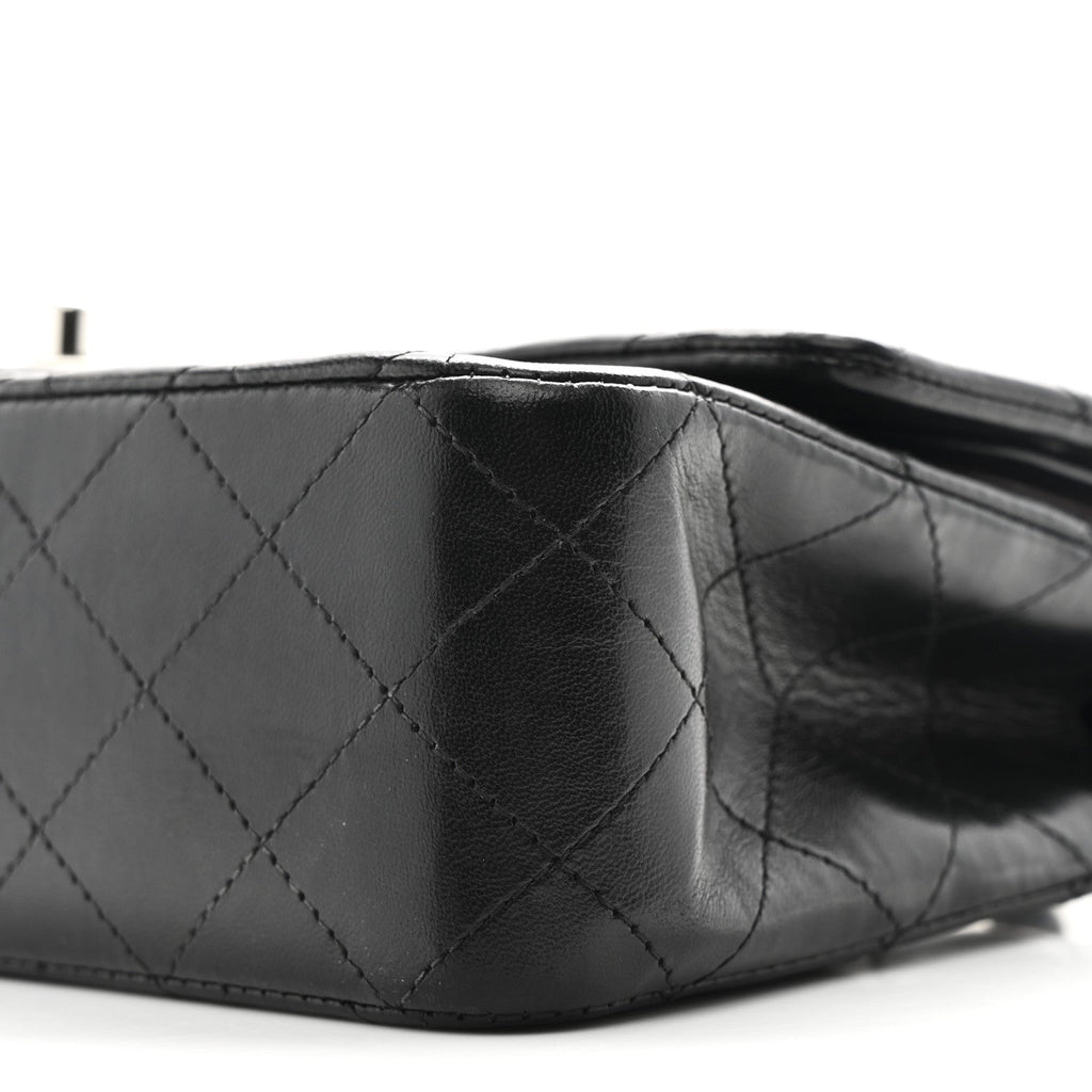 Chanel Lambskin Quilted Medium Double Flap Black