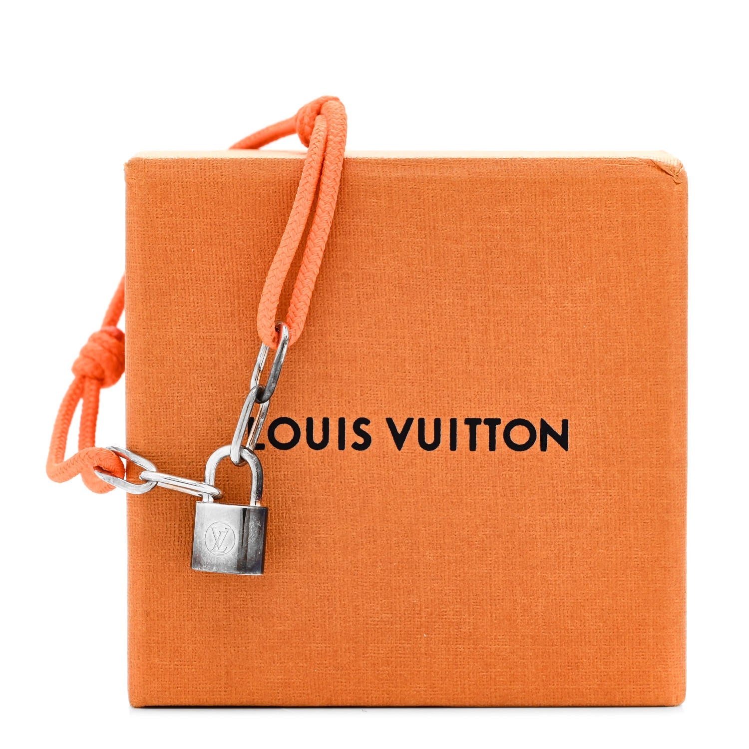 Louis Vuitton X Virgil Abloh Sterling Silver Lockit Bracelet Orange