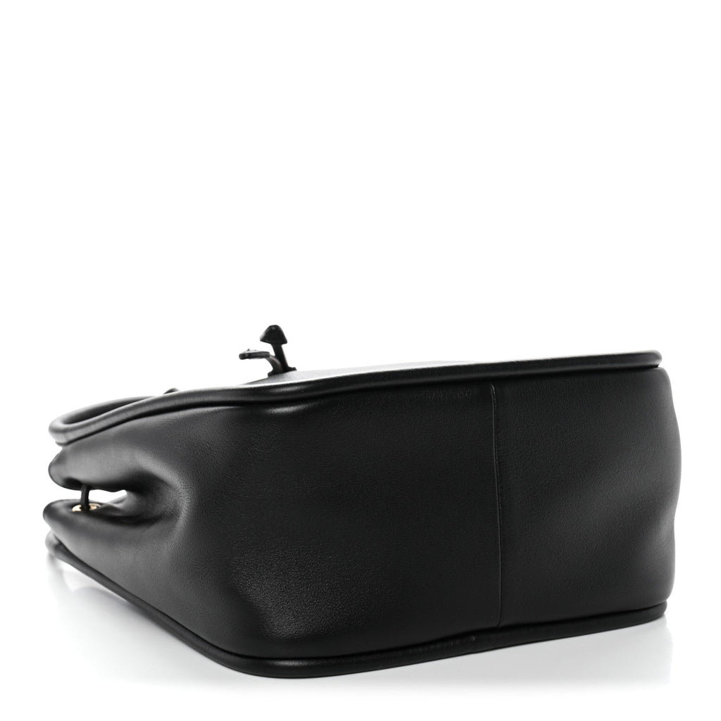 Prada Soft Calfskin Mini Darling Bucket Bag Black
