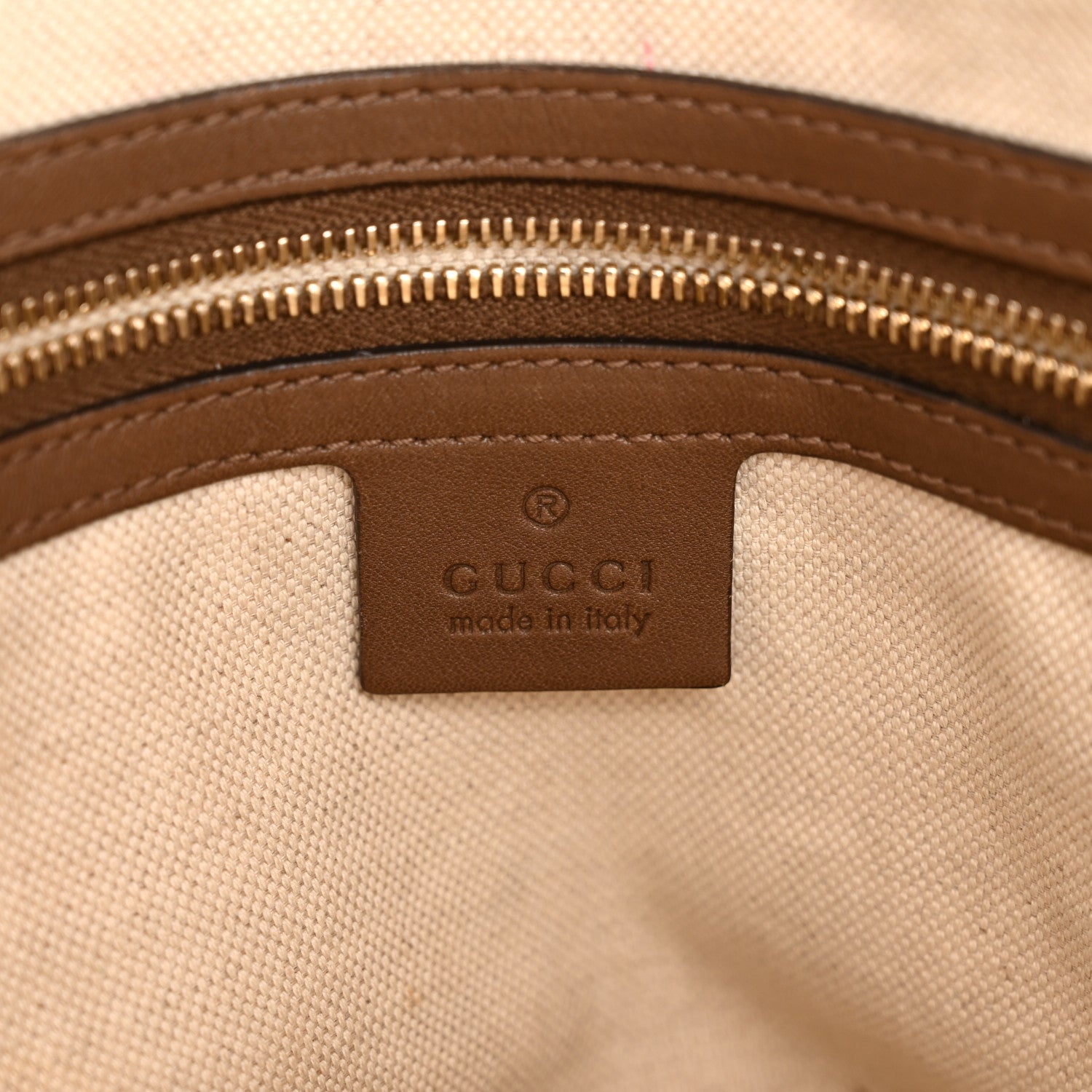Gucci GG Supreme Monogram Medium Nice Top Handle Dome Bag Brown