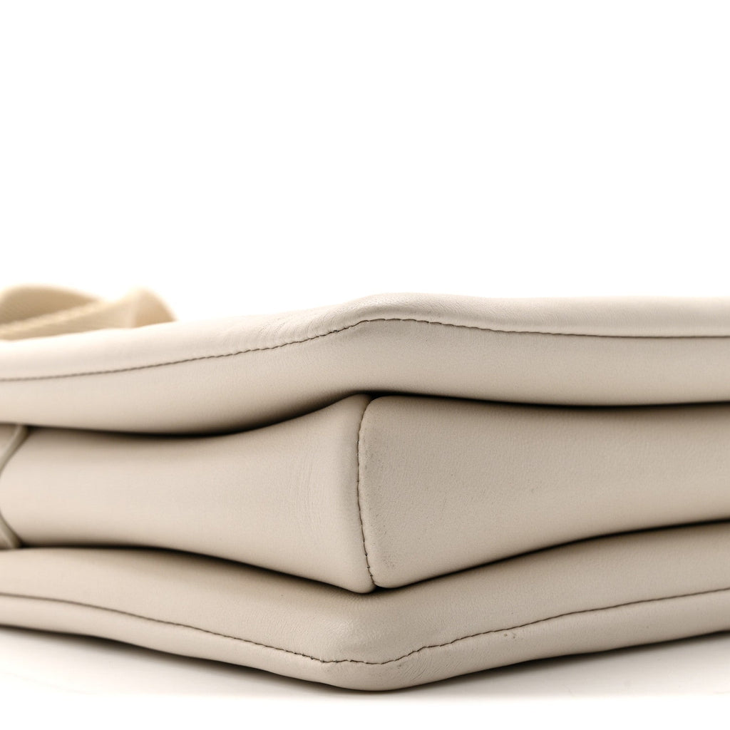 Louis Vuitton Lambskin Embossed Monogram Coussin PM Beige Cream