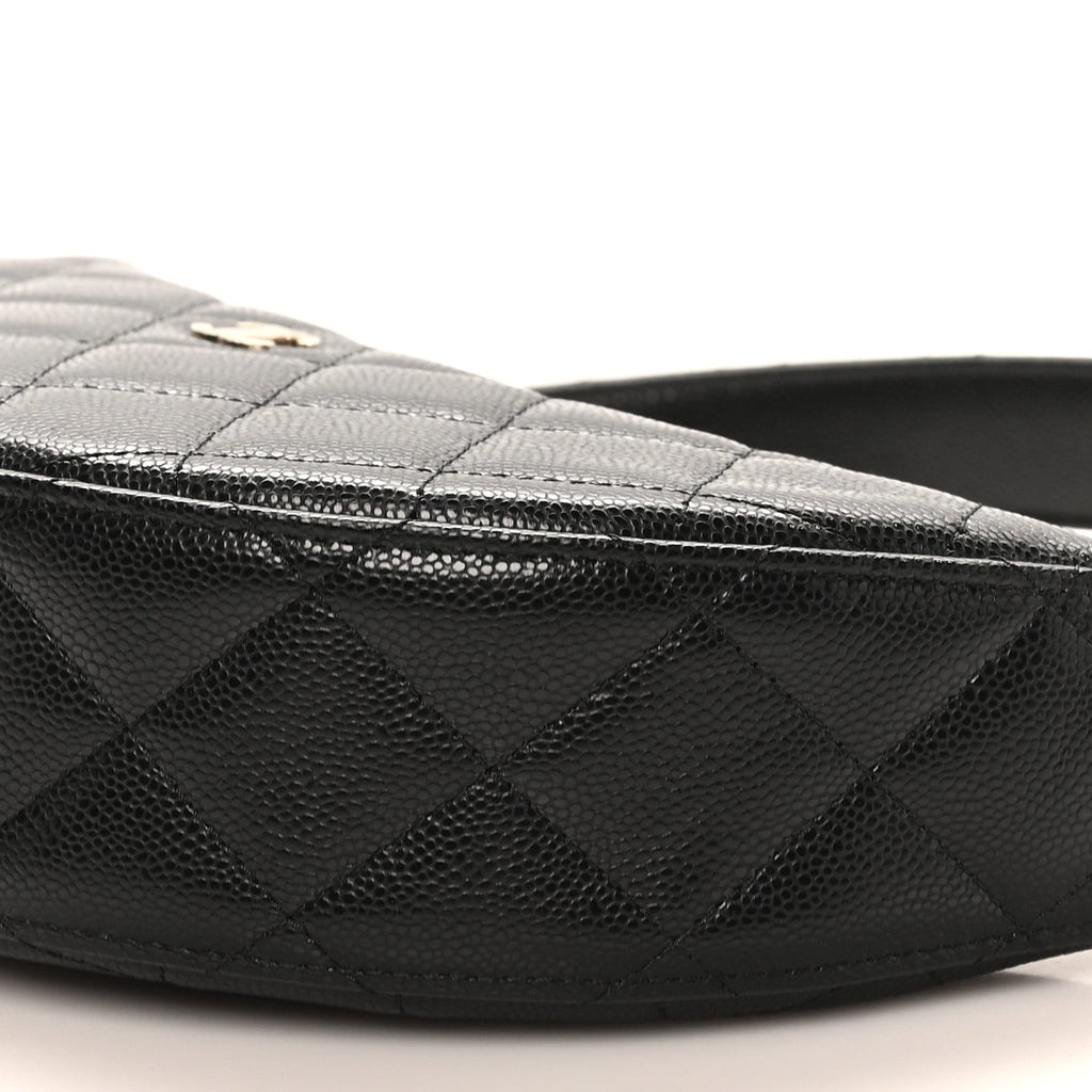 Chanel Caviar Quilted Clutch With Chain Black