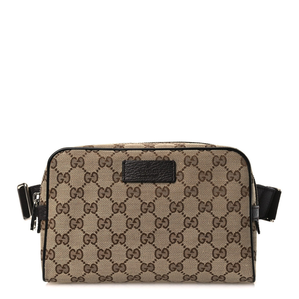 Gucci Monogram Belt Bag Dark Brown