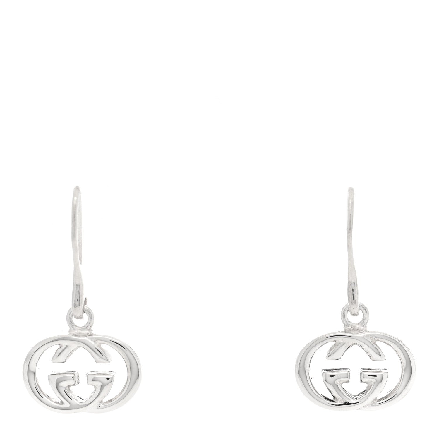 Gucci Sterling Silver Britt Drop Earrings
