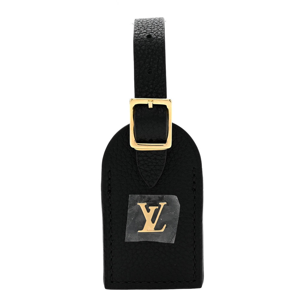 Louis Vuitton Calfskin City Steamer Luggage Tag Black