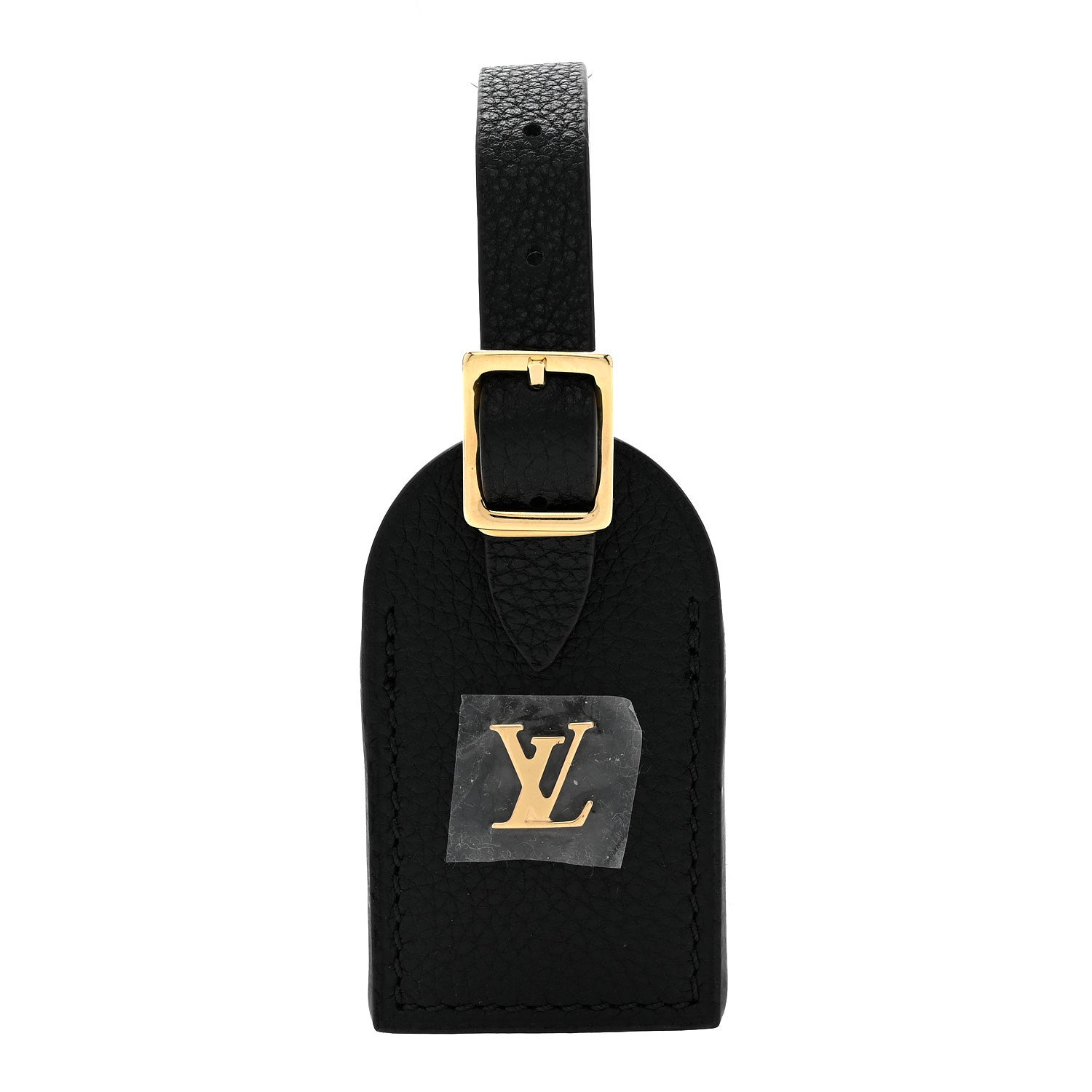 Louis Vuitton Calfskin City Steamer Luggage Tag Black
