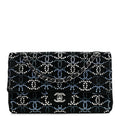 Chanel Velvet Crystal Medium Double Flap Black