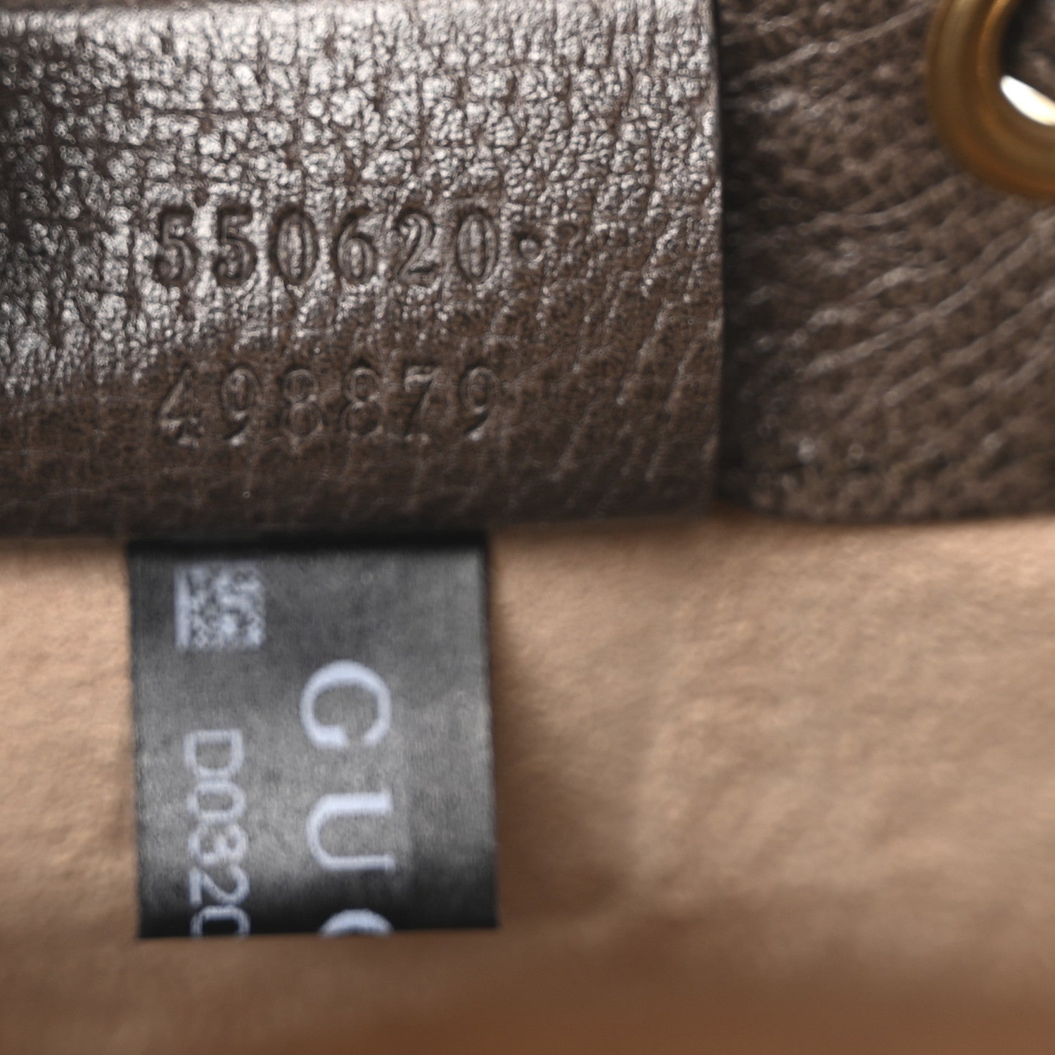 Gucci GG Supreme Monogram Web Mini Ophidia Bucket Bag Brown