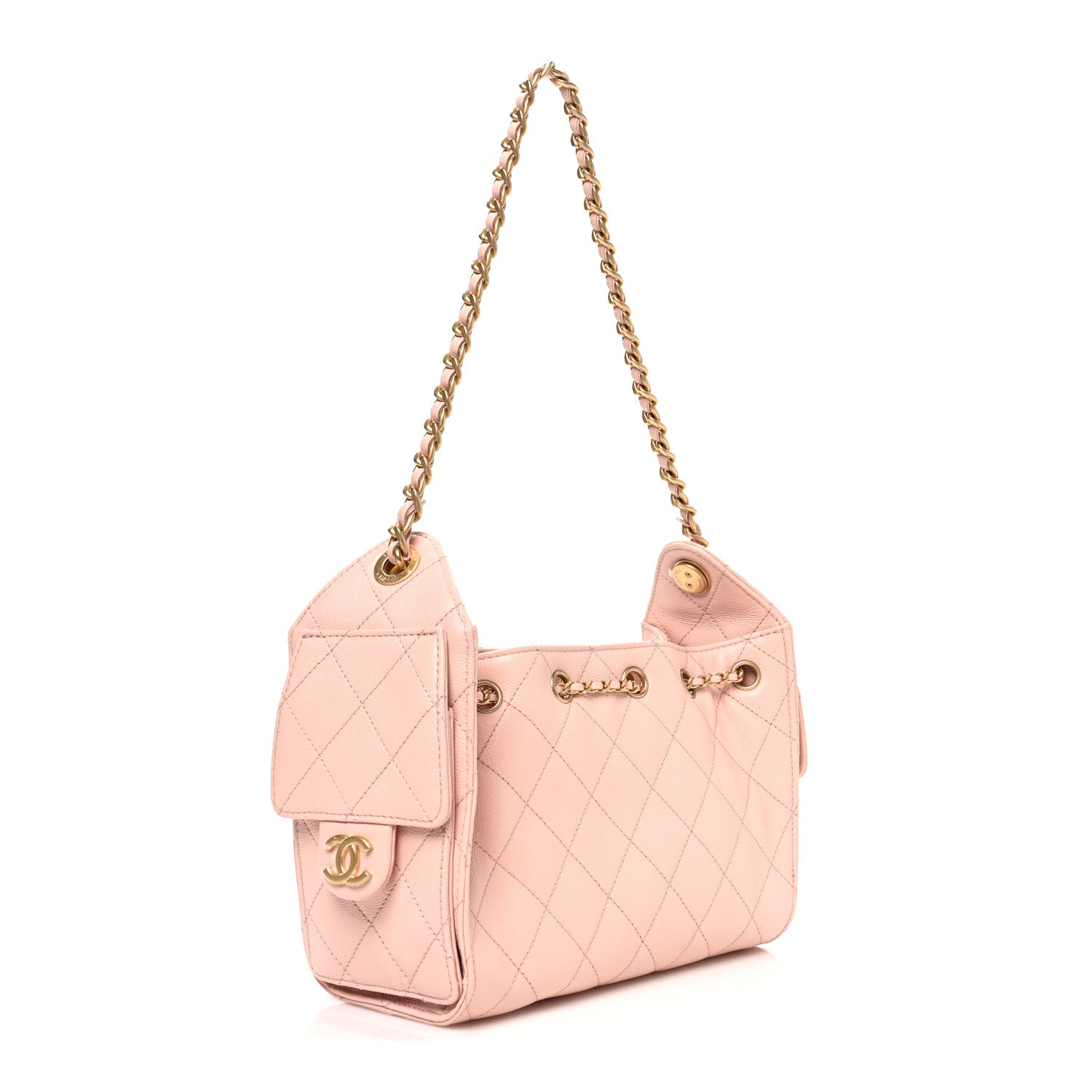 Chanel Caviar Quilted Mini Chanel 25 Handbag Light Pink