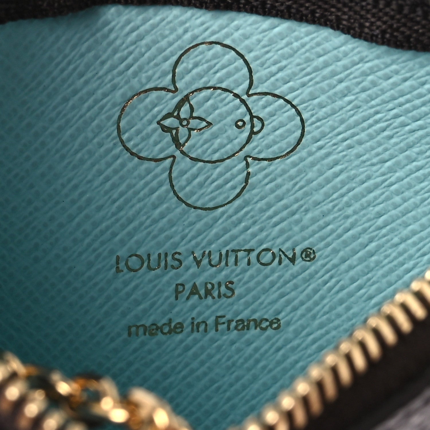 Louis Vuitton Monogram 2025 Christmas Animation Key Pouch Azur Frost