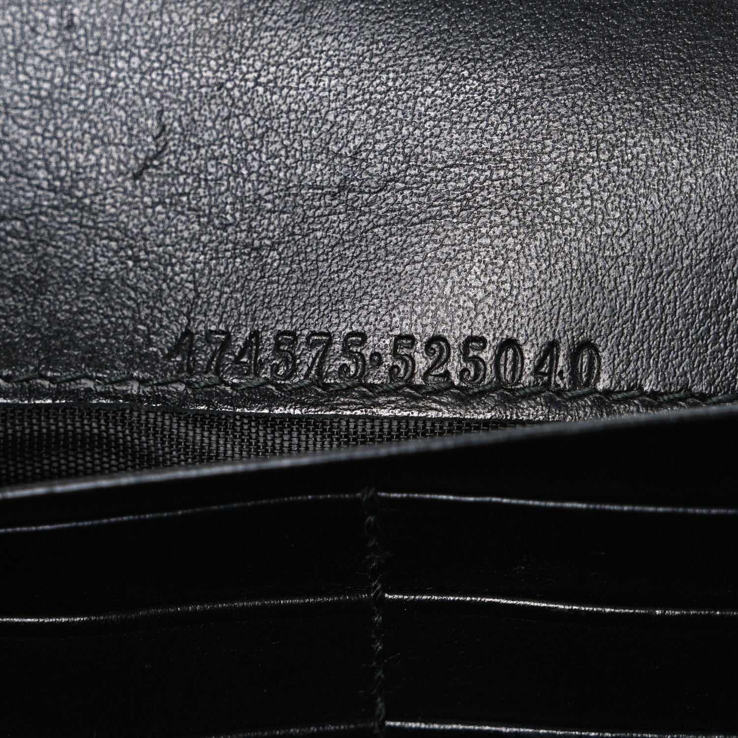 Gucci Calfskin Matelasse GG Marmont Chain Wallet Black