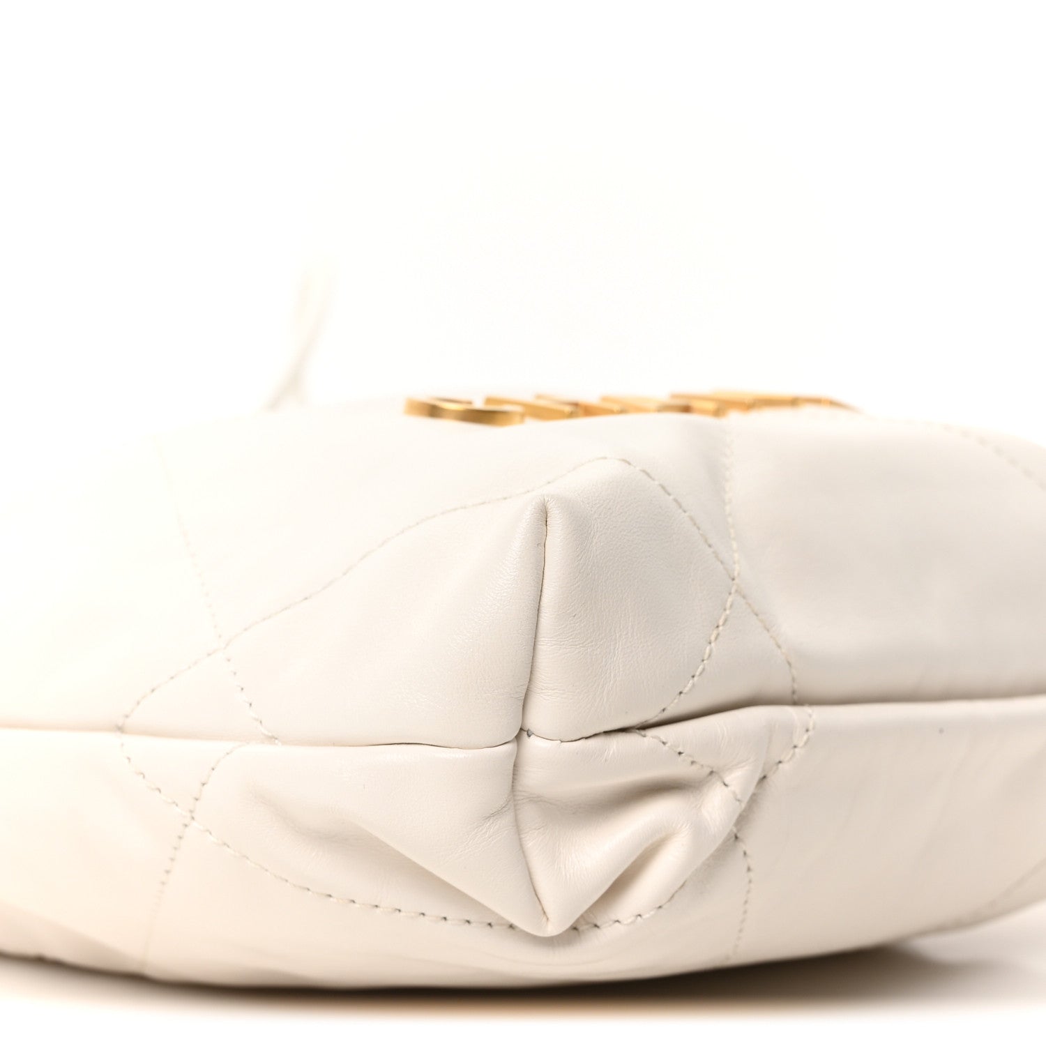 Chanel Shiny Calfskin Quilted Mini Chanel 22 White