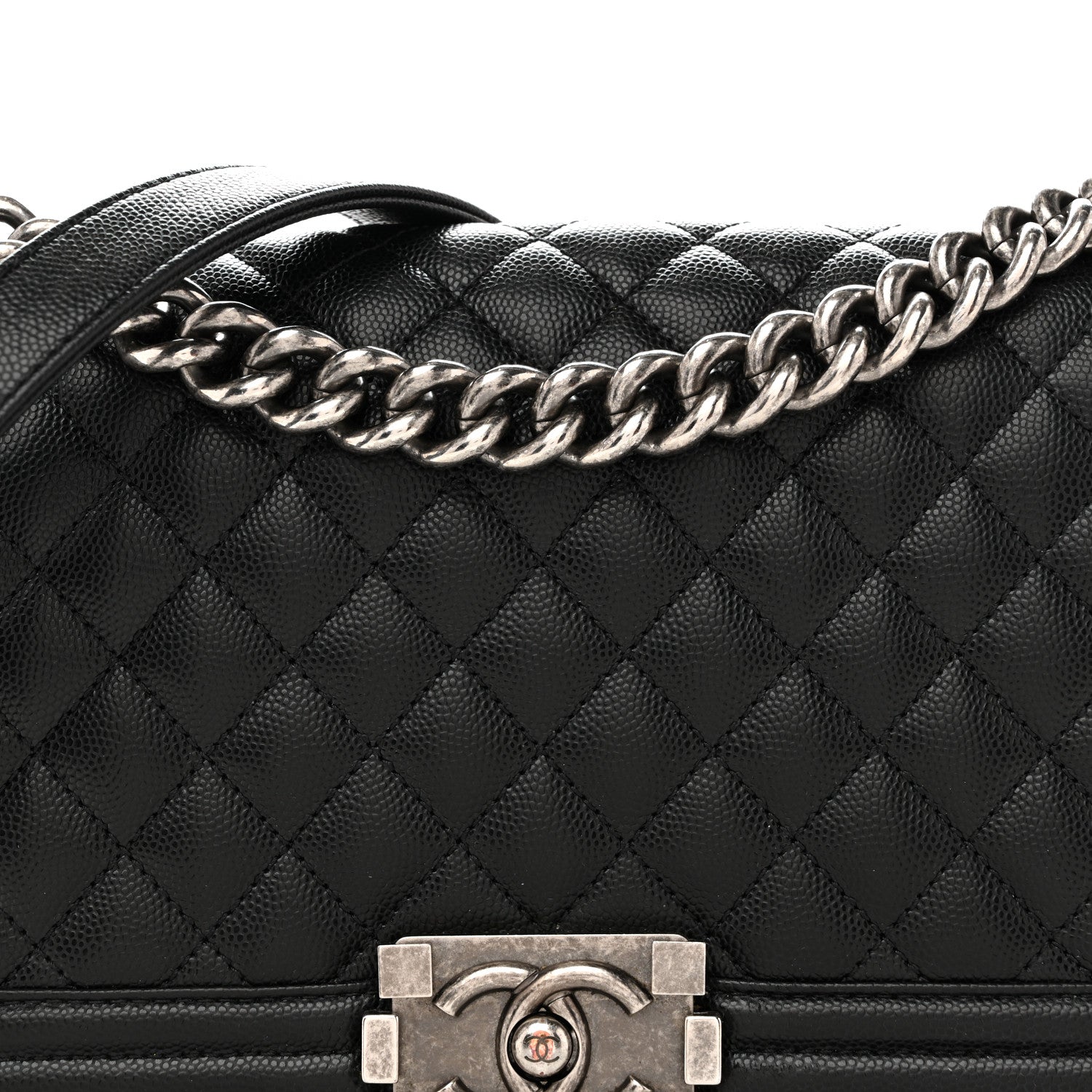 Chanel Caviar Quilted Medium Boy Flap Black