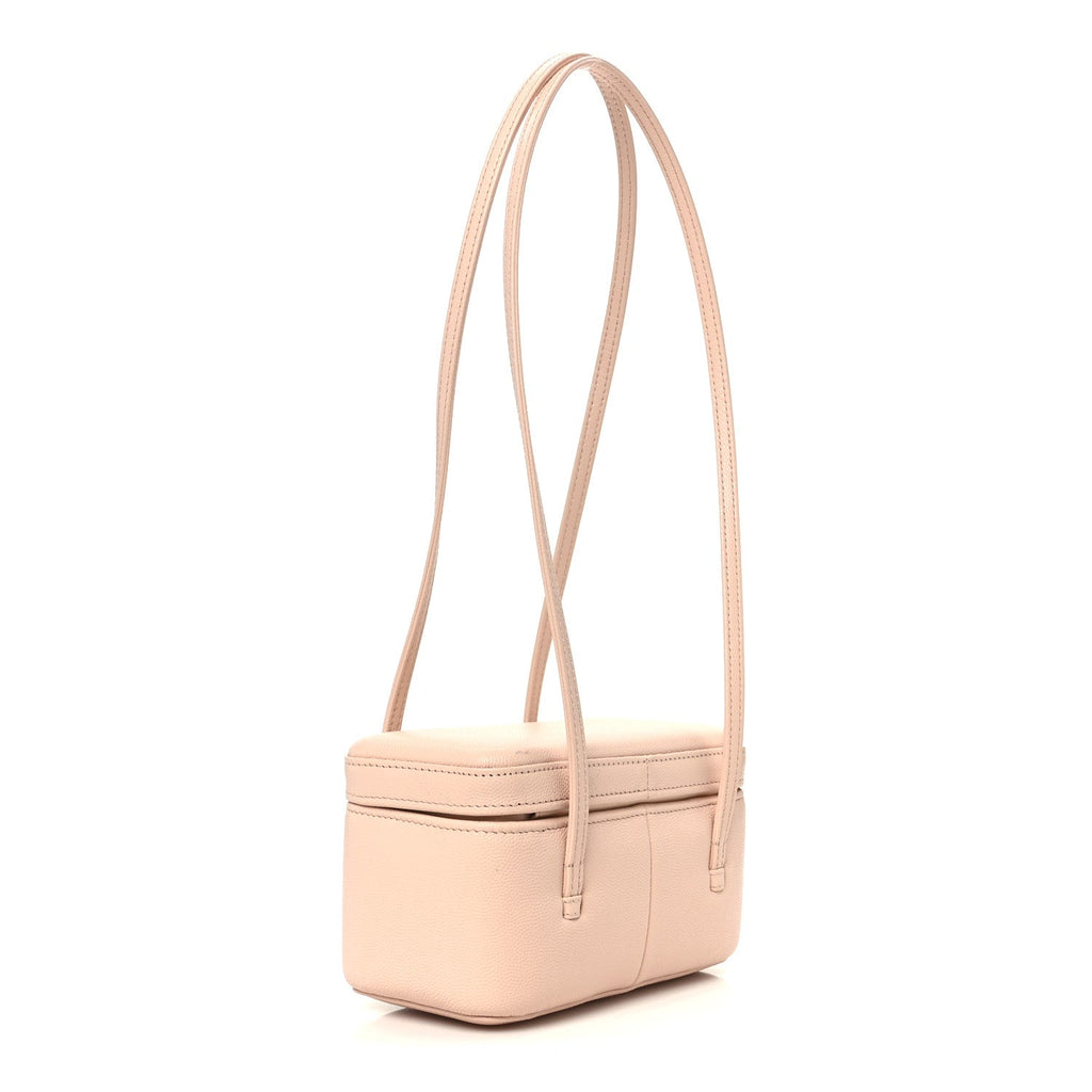 Chanel Shiny Caviar Preppy Coco Long Vanity With Strap Light Pink