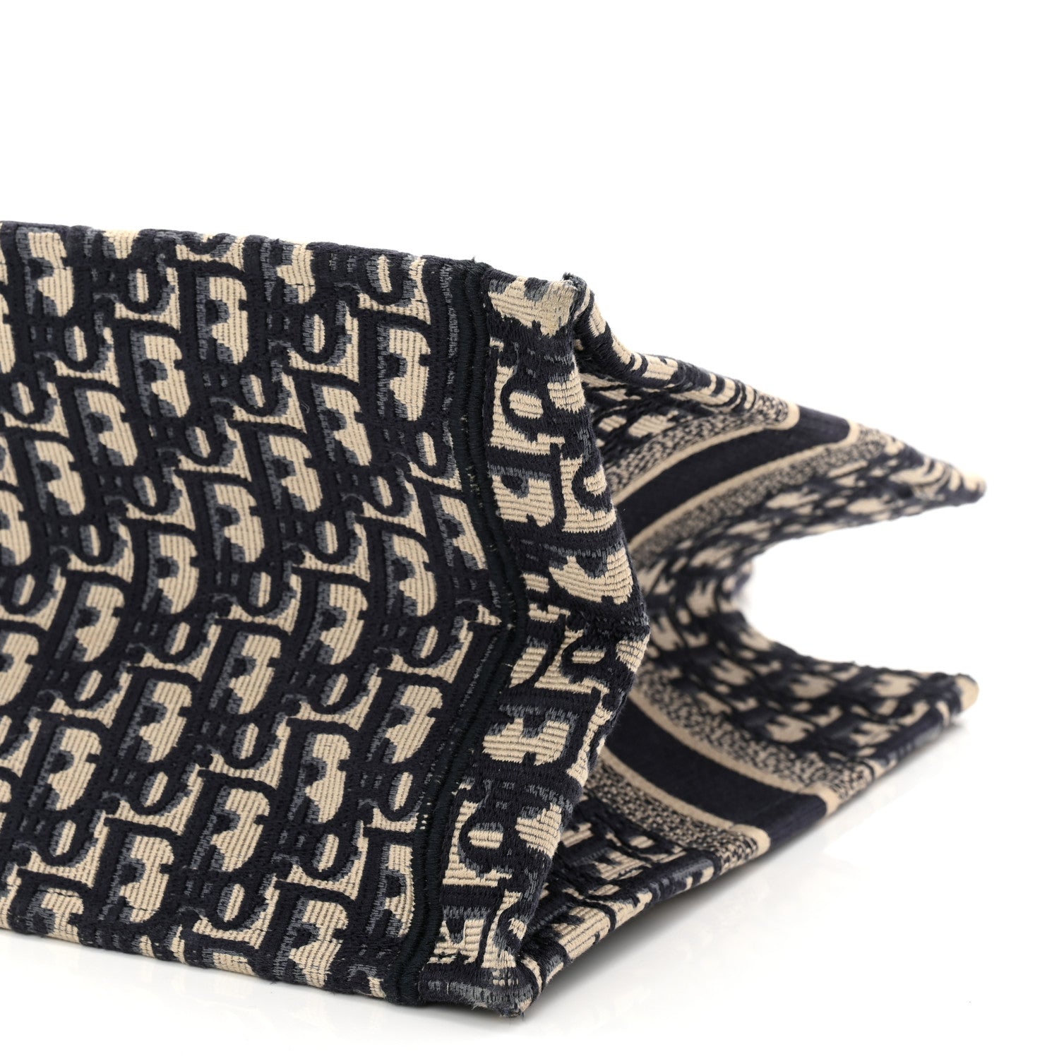 Christian Dior Oblique Medium Book Tote Blue Multicolor