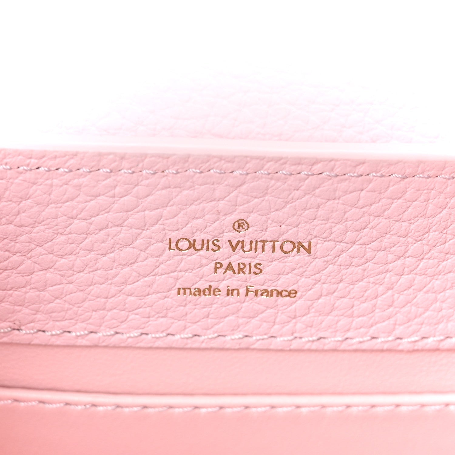 Louis Vuitton Taurillon Marble Capucines Mini Pink