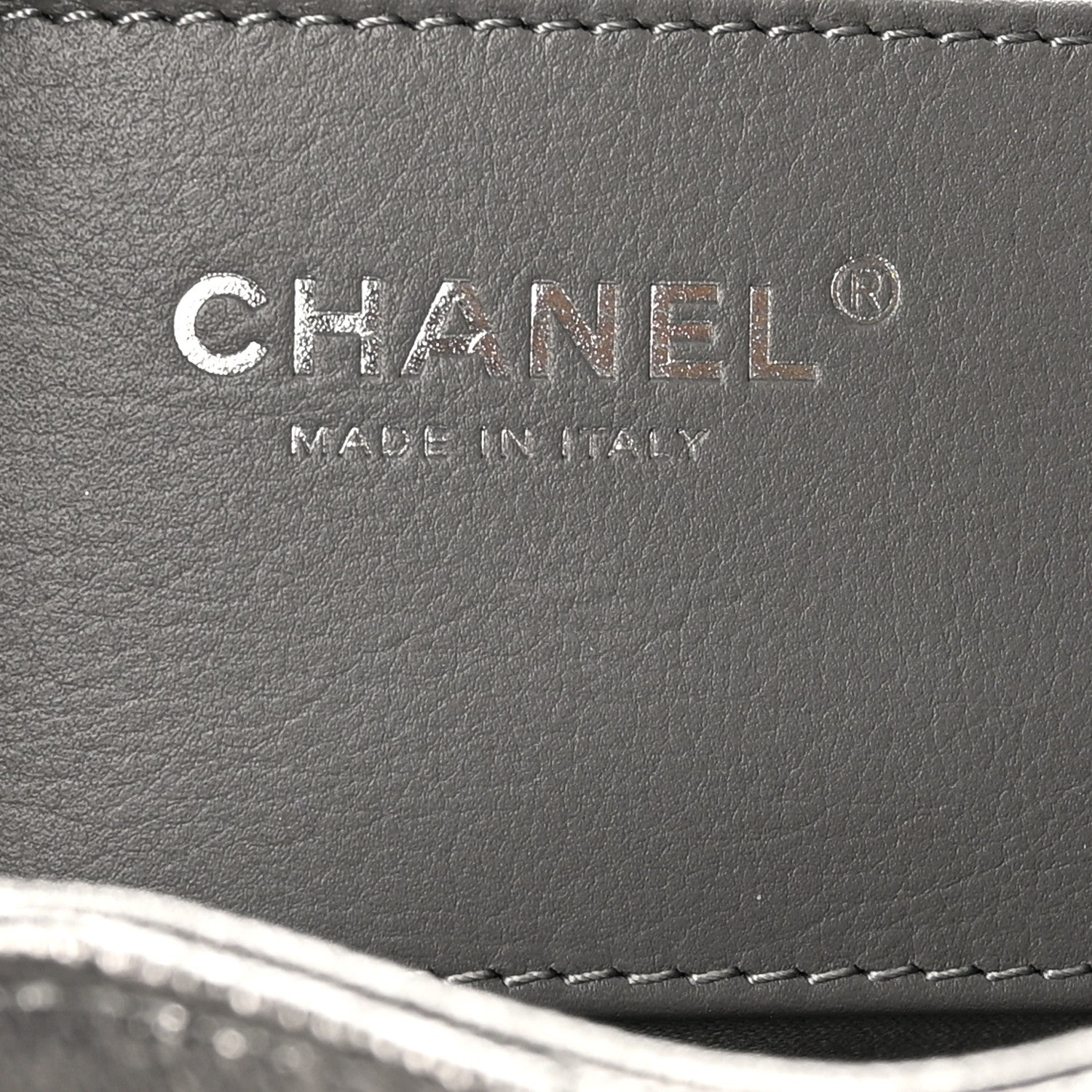 Chanel Metallic Caviar Quilted Small Chanel 25 Handbag Anthracite