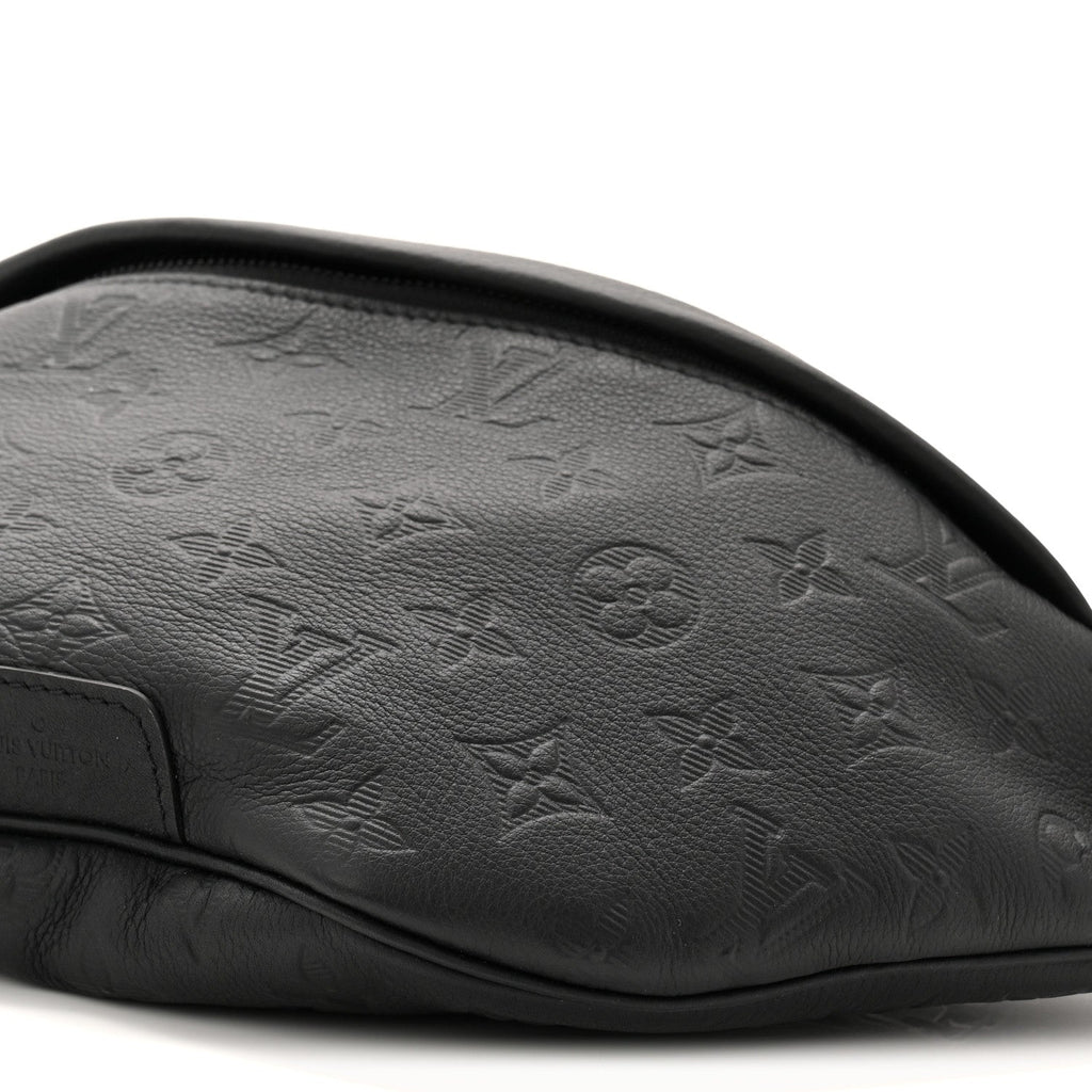 Louis Vuitton Calfskin Monogram Shadow Discovery Bumbag Black
