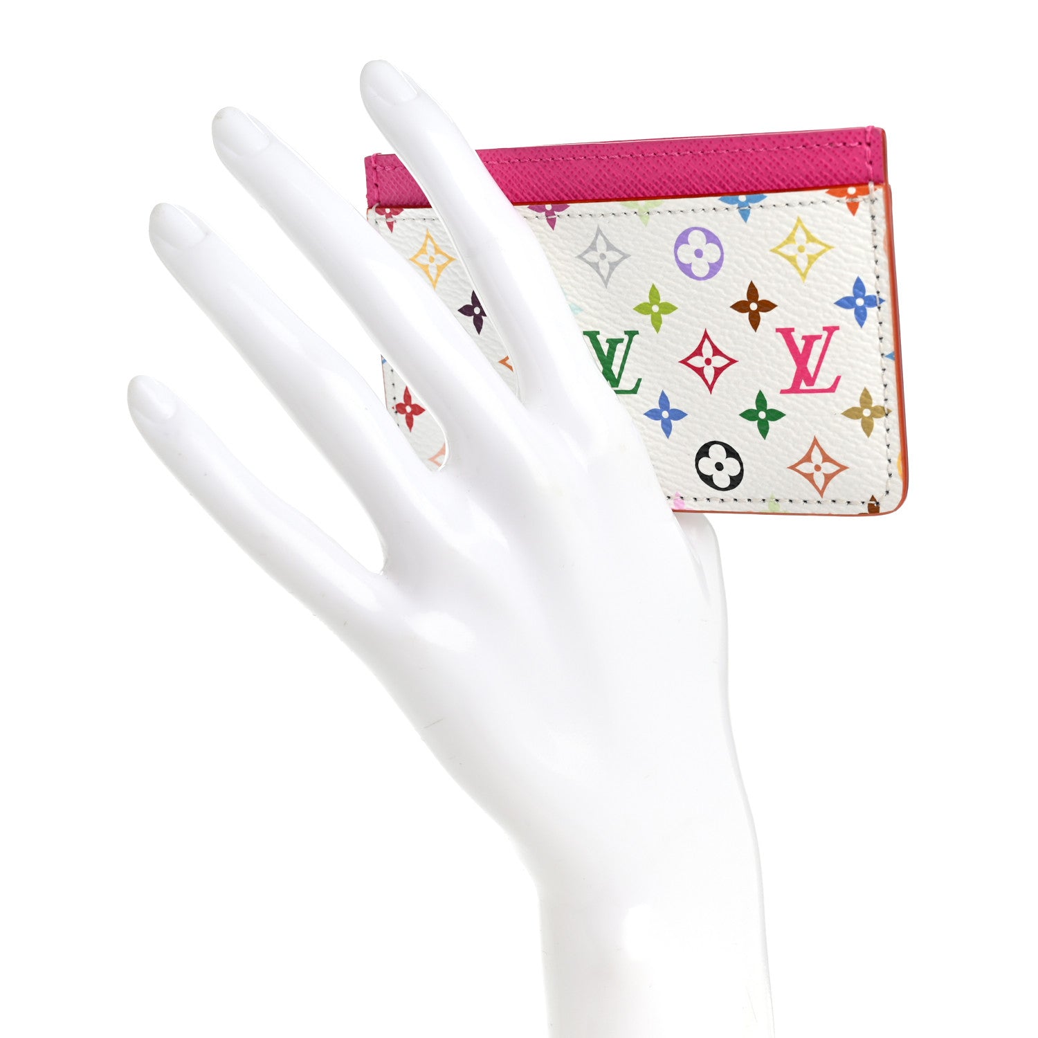 Louis Vuitton LV X TM Monogram Multicolor Card Holder Kawaii Pink