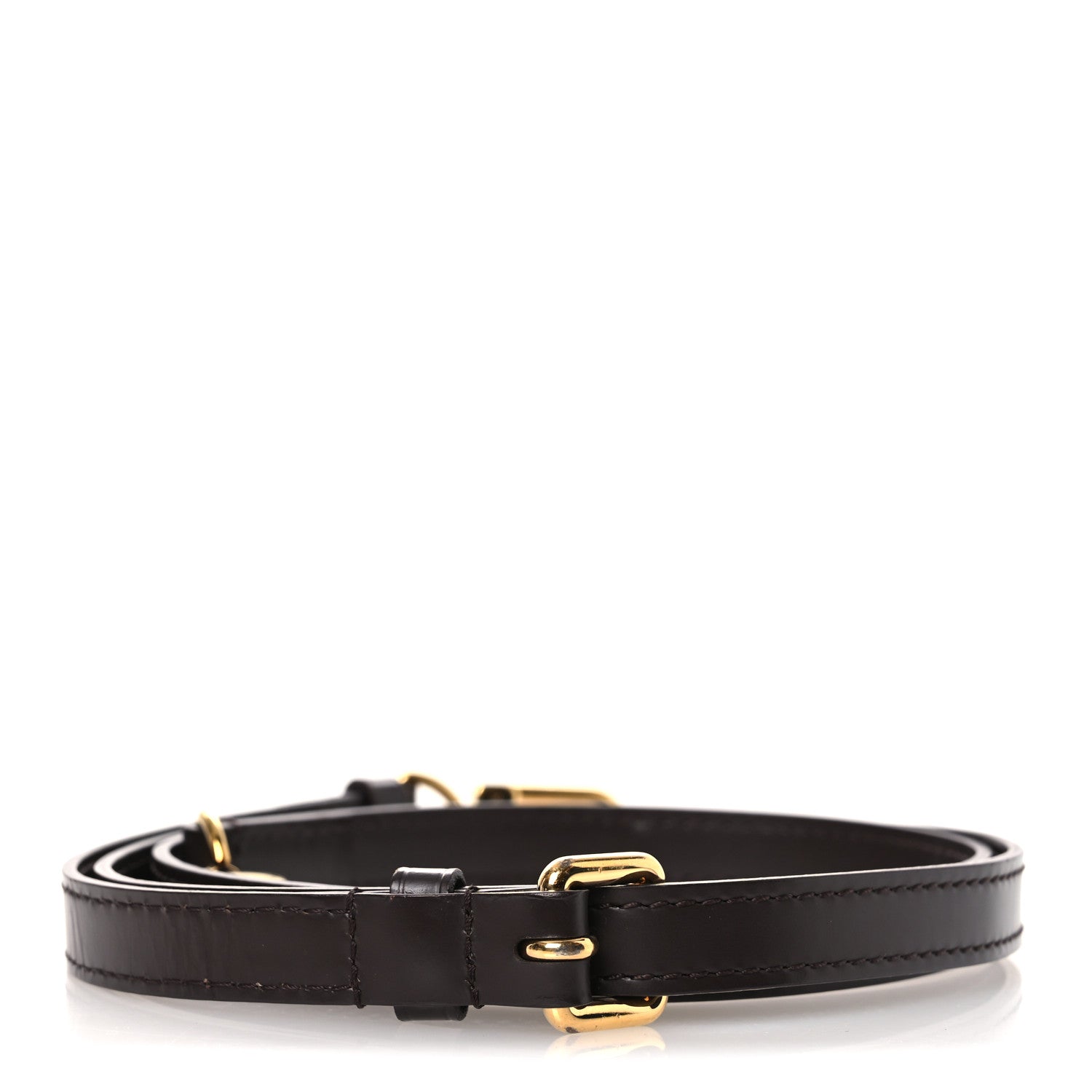 Louis Vuitton Calfskin 16mm Adjustable Shoulder Strap Ebene