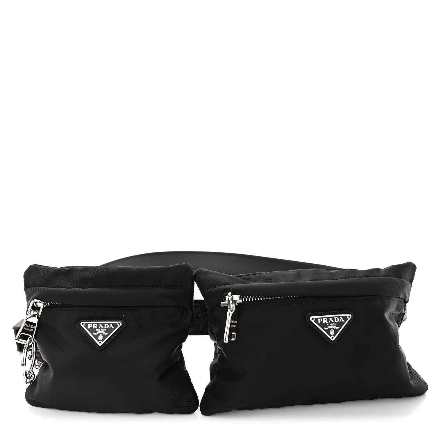 Prada Tessuto Nylon Saffiano Belt Bag 90 36 Black