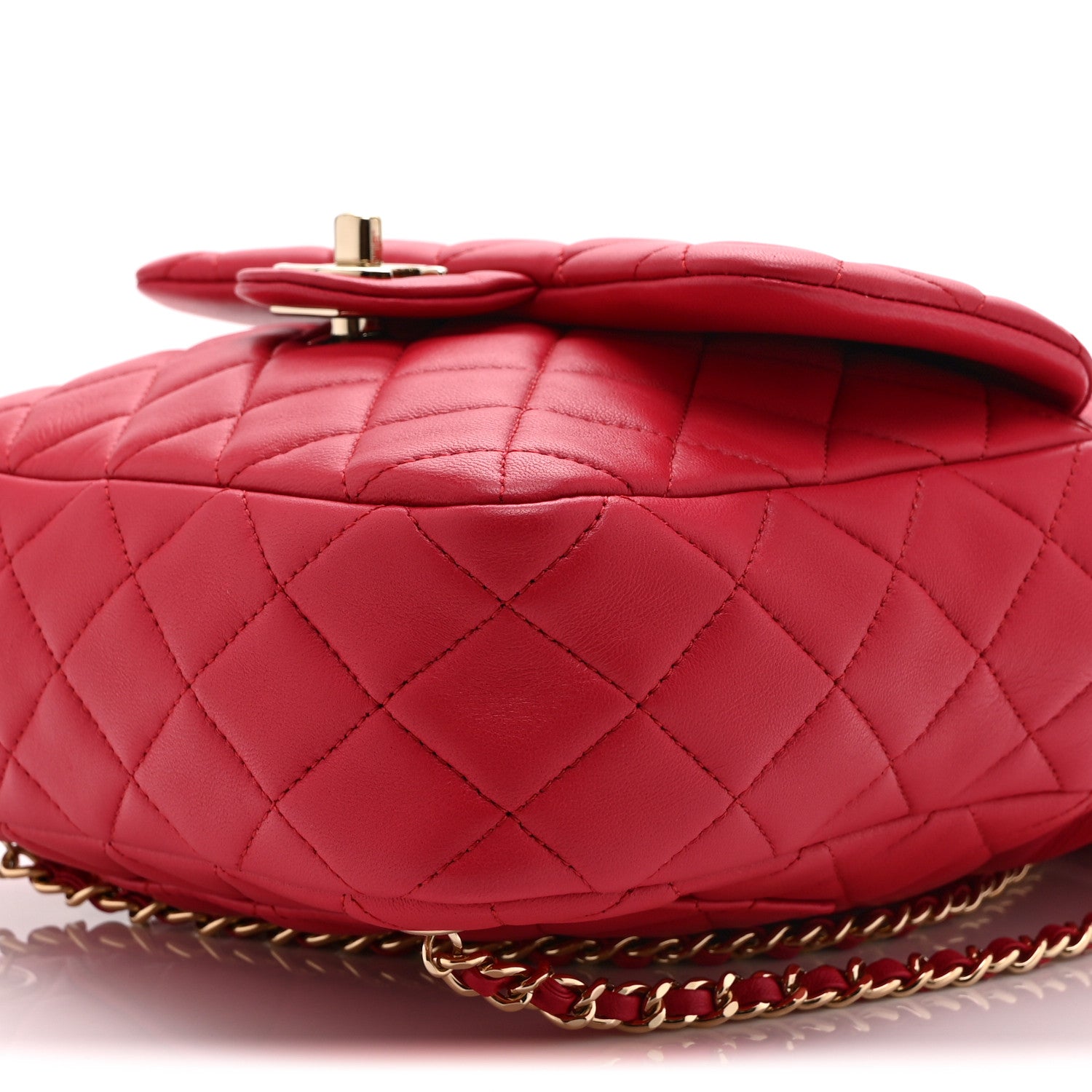 Chanel Lambskin Quilted Small in Seoul Backpack Dark Pink