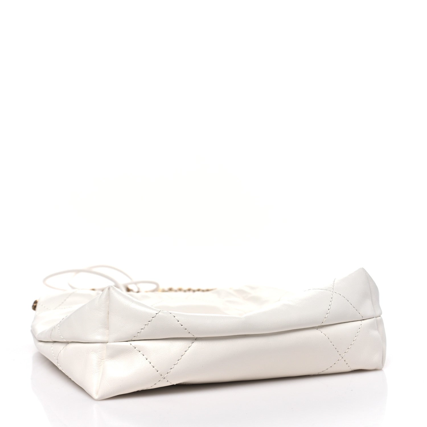 Chanel Shiny Calfskin Quilted Mini Chanel 22 White