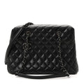 Chanel Caviar Quilted Small City Shopping Tote Black
