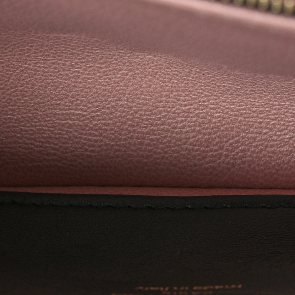 Louis Vuitton Lambskin Embossed Monogram Pochette Coussin Crossbody Black