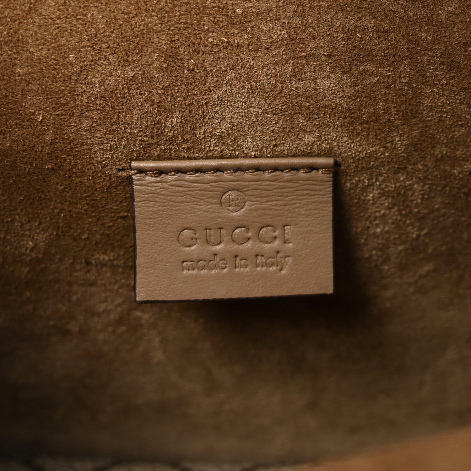 Gucci GG Supreme Monogram Mini Dionysus Shoulder Bag Taupe