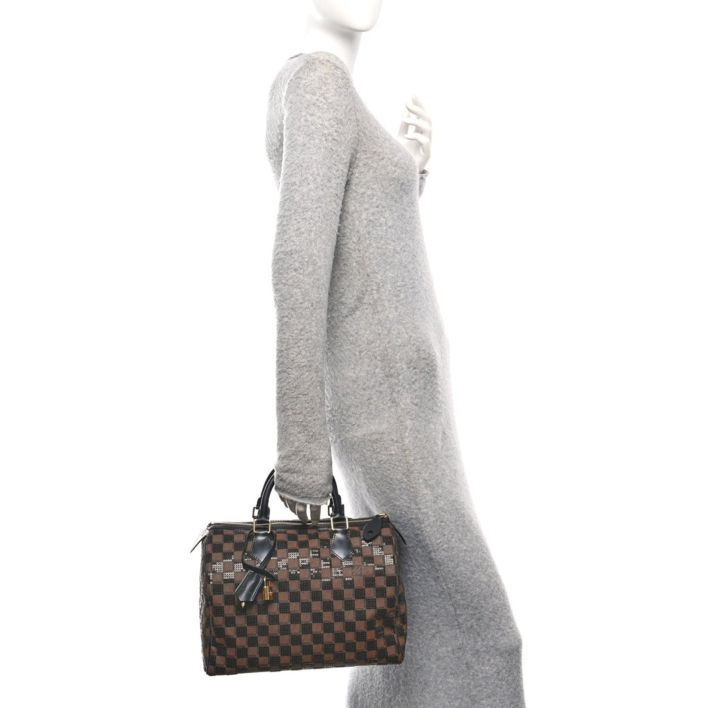 Louis Vuitton Damier Paillettes Speedy 30 Black