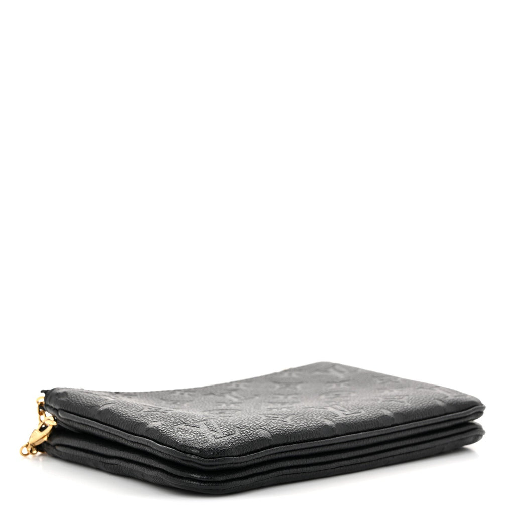 Louis Vuitton Empreinte Double Zip Pochette Black