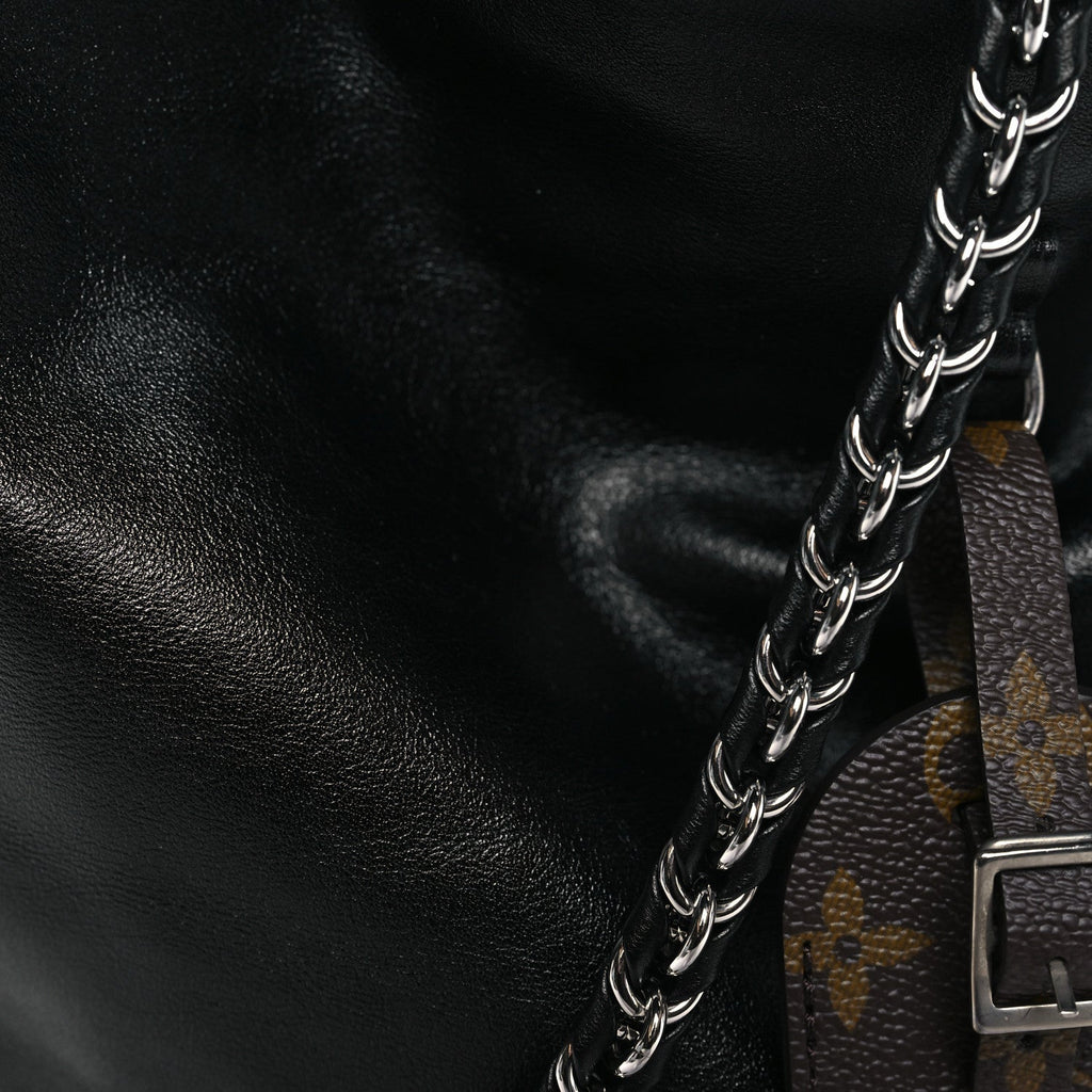 Louis Vuitton Calfskin Monogram Atlantis Vibe MM Black