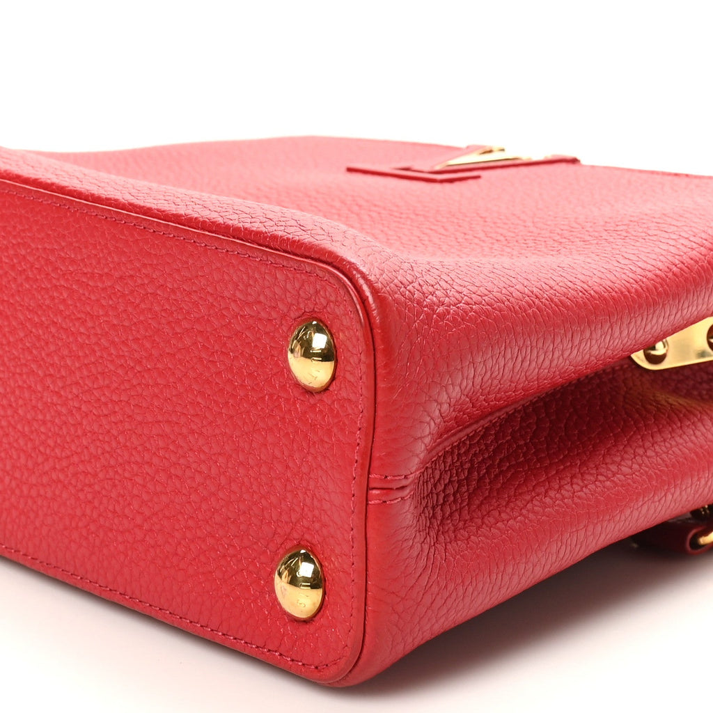 Louis Vuitton Taurillon Capucines BB Scarlet Red