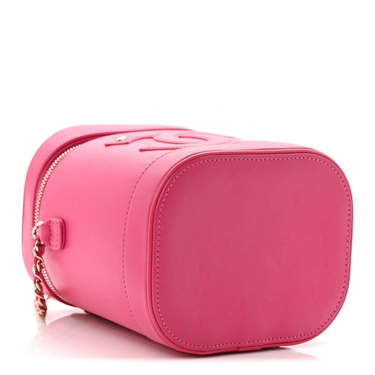 Chanel Lambskin Timeless Vanity Cosmetic Case Pink