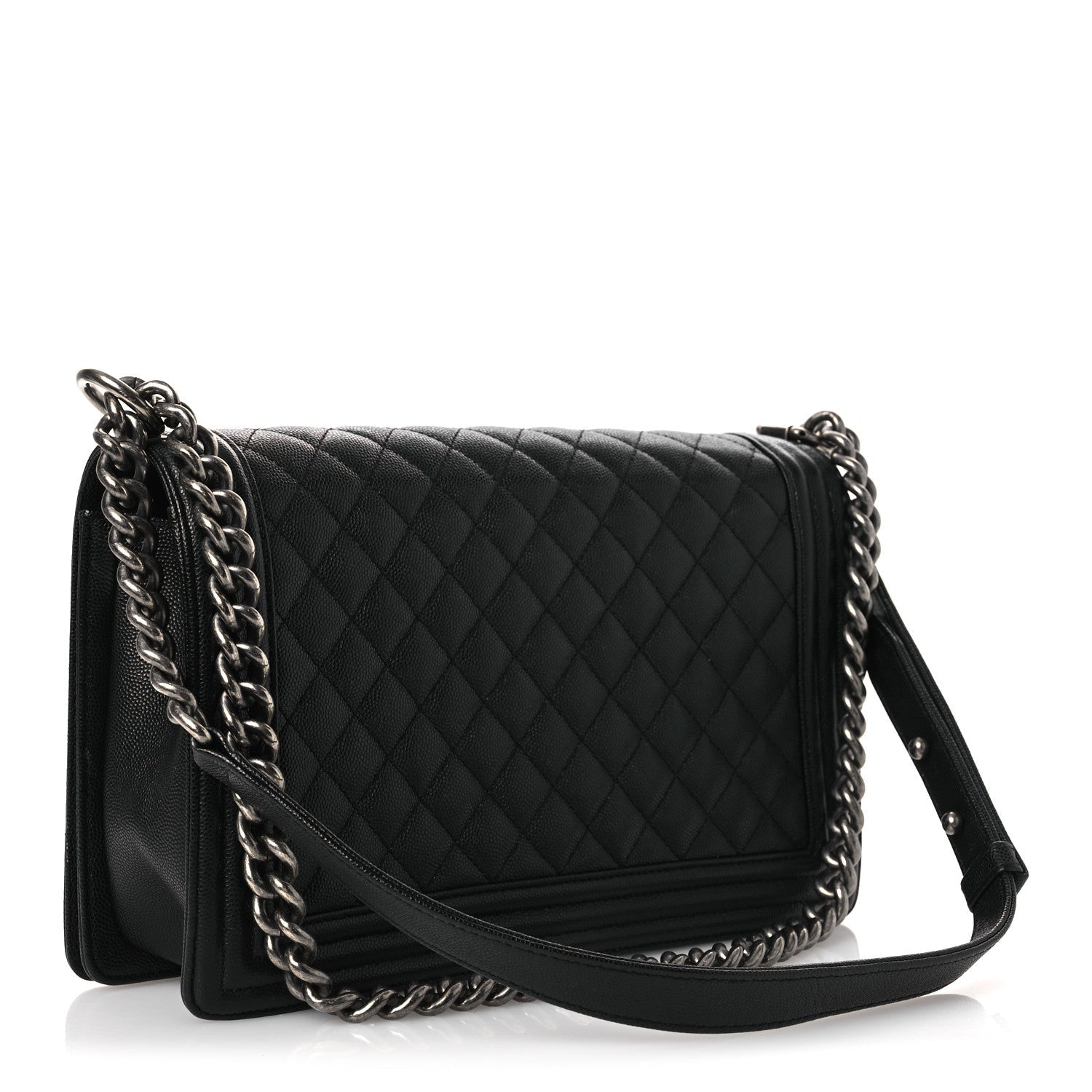 Chanel Caviar Quilted New Medium Boy Flap Black