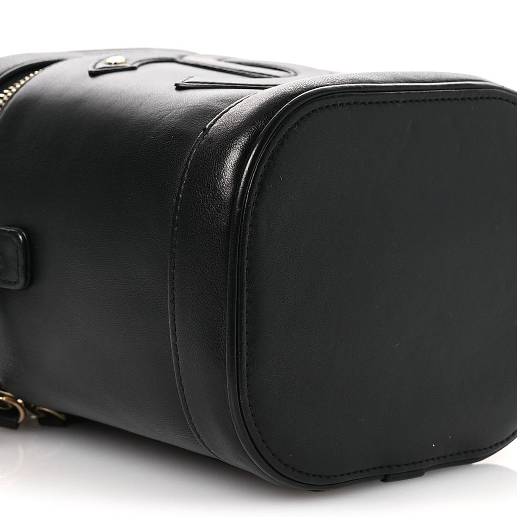 Chanel Lambskin Timeless Vanity Cosmetic Case Black