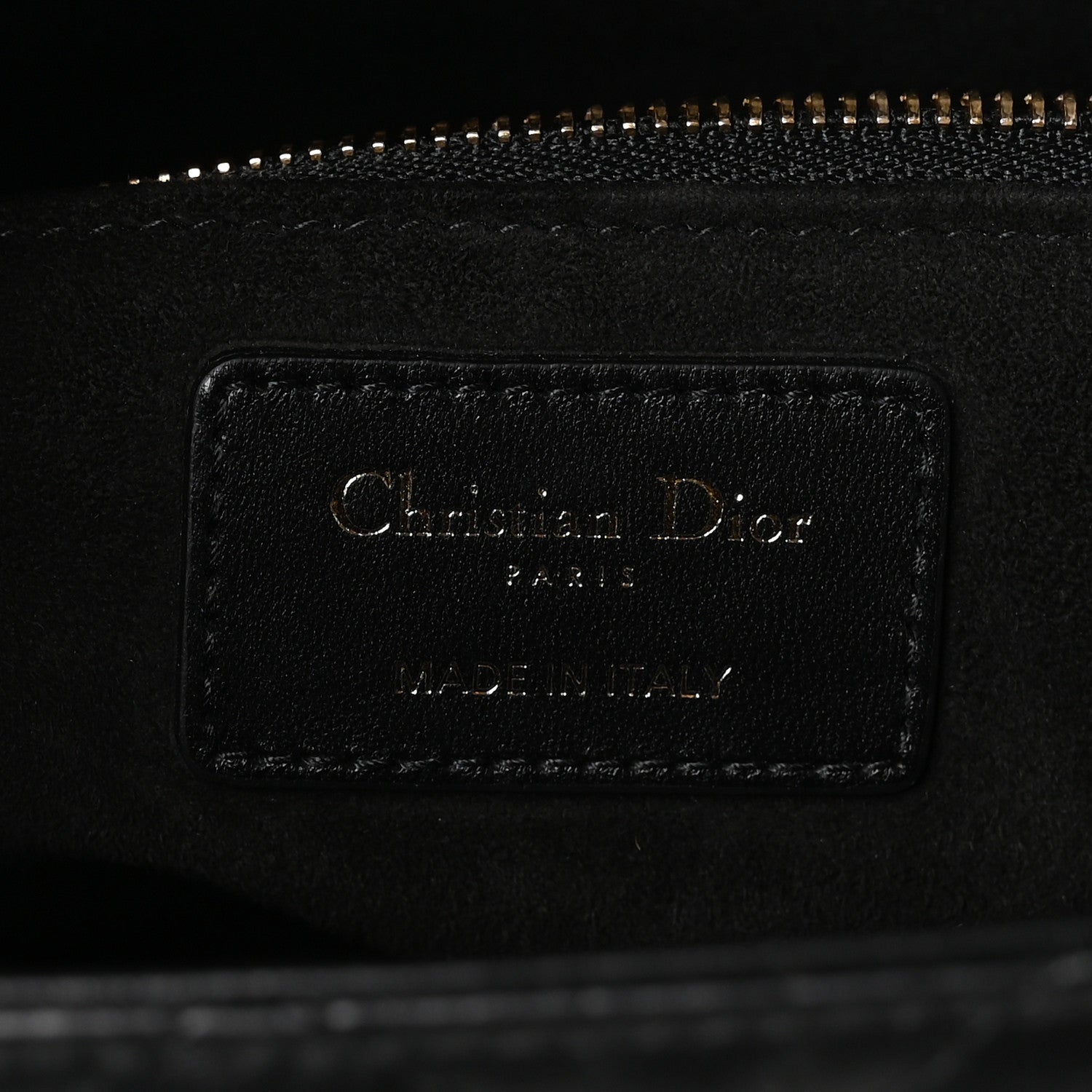 Christian Dior Lambskin Cannage Large Lady Dior Black